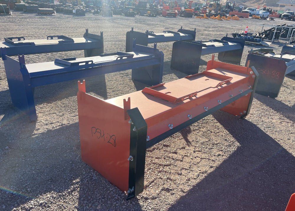 Track Loader Snow Plow Attachment