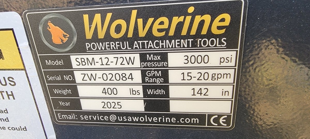 2025 Wolverine SBM-12-72W Sickle-Bar Swathing Mower