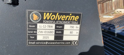 2025 Wolverine LL-12-78W 80" Land Plane