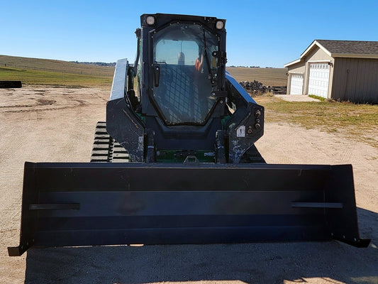 2019 John Deere 331G compact track loader, front three-quarter view