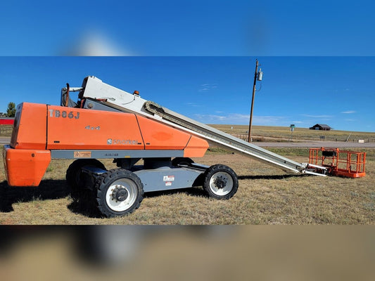 2017 Snorkel TB86J telescopic boom lift, boom stowed