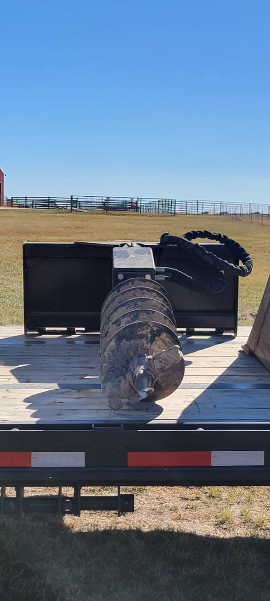 Auger Attachment For Skid Steer