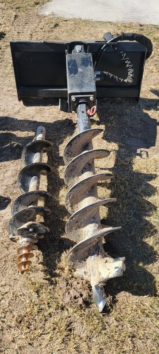 Auger Bit Attachment For Skid Steer