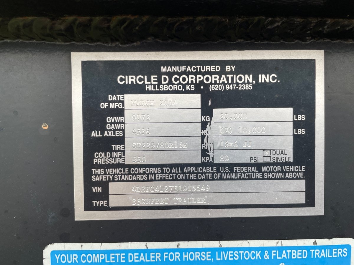 Circle D Trailer Capacity 