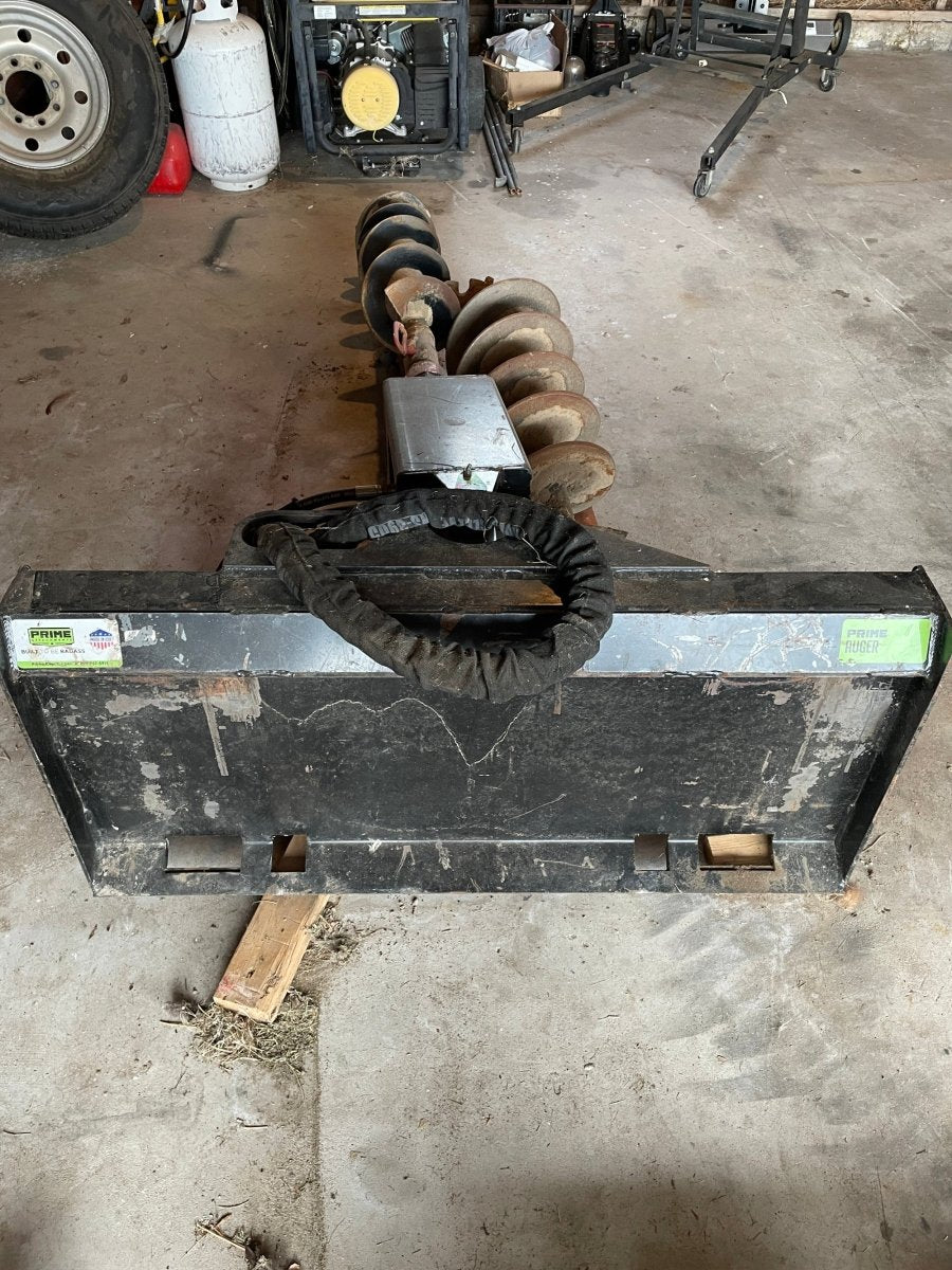 Hydraulic Auger Attachment For Rent