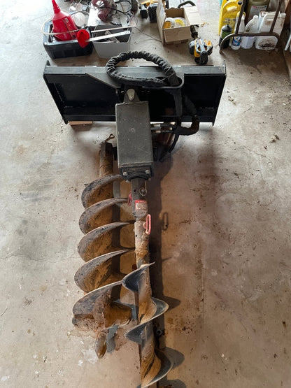 Auger Attachment For Skid Steer