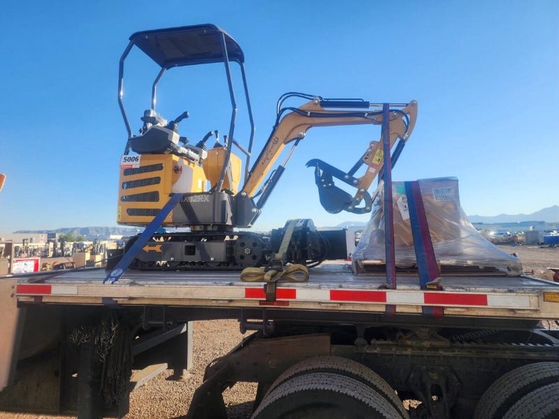 mini excavator rental delivery